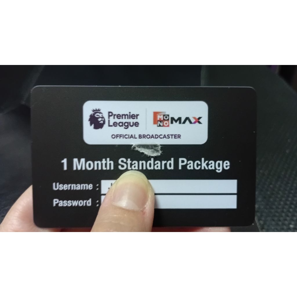 แพ็กเกจดูบอล MONOMAX / Premier League 1 เดือน (Standard Package)