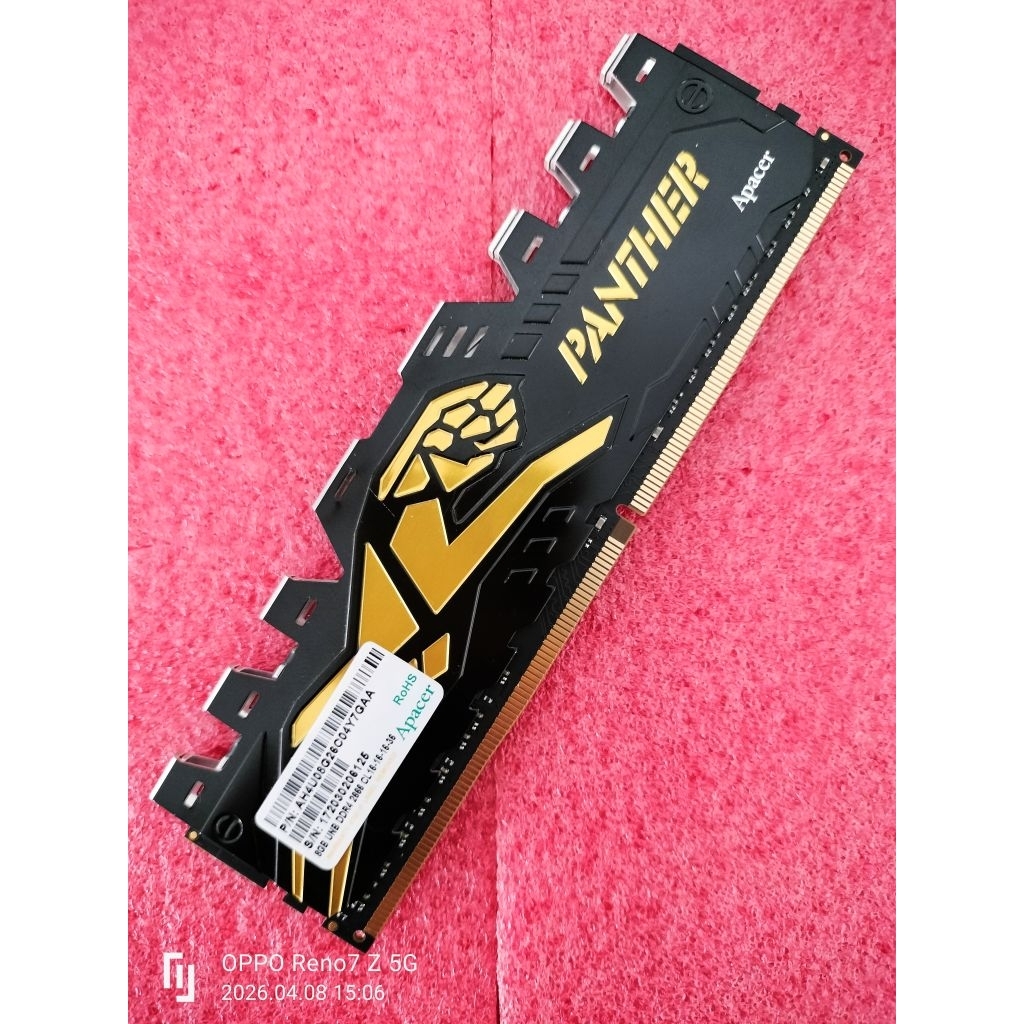 RAM 8GB DDR4 บัส 2666 Apacer PANTHER ประกัน Advice L-T สภาพสวย ตัวละ1490บาท