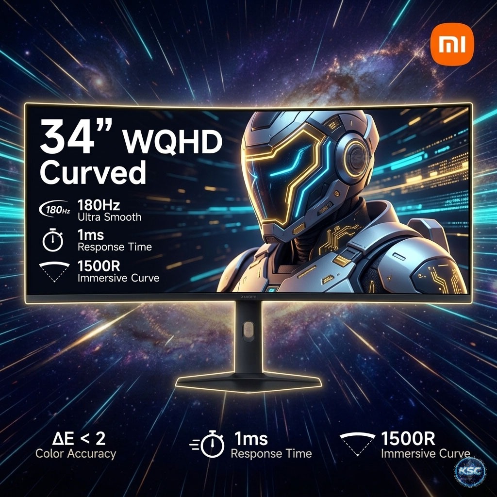 Xiaomi Curved Gaming Monitor G34WQi 2026 รองรับ AMD FreeSync Premium ของแท้ ประกัน 3 ปี
