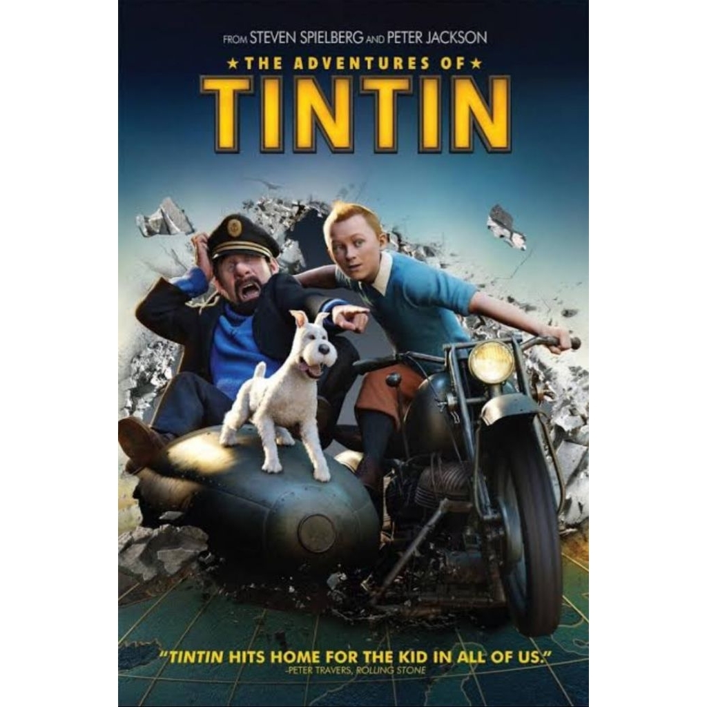 ของสะสมสำหรับเครื่องBlu-ray+DVD ปก+สกรีนแผ่น The Adventures of Tintin (2011) การผจญภัยของตินติน
