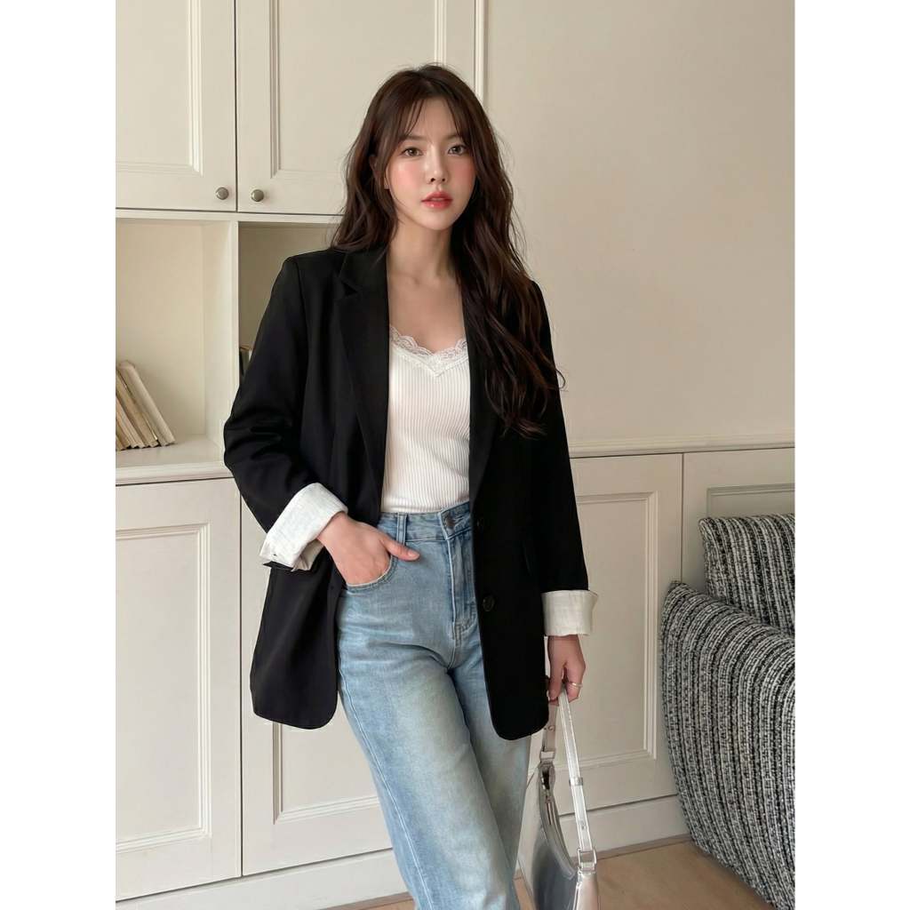 (ส่งด่วน❗️) QXICO รุ่น CS277 สูทเบลเซอร์ เสื้อสูทแฟชั่น