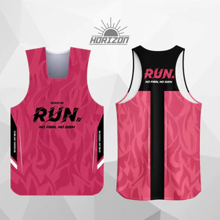 Horizon RUN no pain no gain เสื้อกีฬา เสื้อวิ่ง ULTRA LIGHT เบาบาง Sport Running Jersey
