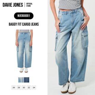 DAVIE JONES WOMEN [BE FEARLESS] กางเกงยีนส์ผู้หญิง Baggy Fit…