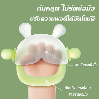 【COD】 ชิ้นเห็ดขนาดเล็กถุงมือ ซิลิโคน นวดเหงือก เด็กป้องกันการ กัด ยางกัด พร้อมกล่อง สำหรับเด็กแรกเกิด-1 ปี กันเหงือกอักเ