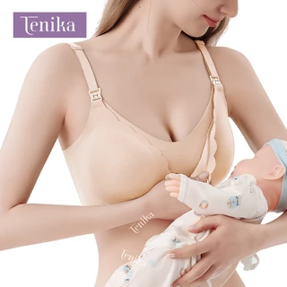 TENIKA เสื้อในให้นม บราแบบเปิดด้านหน้า Plus Size Nursing Bra สะดวก ผ้านิ่ม ไร้รอยต่อ เปิด-ปิดสะดวก Bra-103