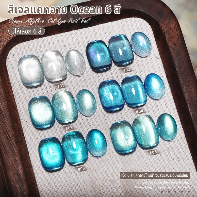 Nawoelite สีทาเล็บ สีทาเล็บเจล ชุดรวมเฉดสีฟ้า สีทาเล็บสีน้ำเงิน แม่สี ทำสีเล็บติดทนนาน 15ml