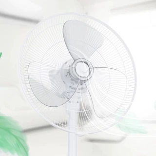 LENODI พัดลมตั้งพื้น 16 นิ้ว 3/5 ใบพัด ปรับแรงลม 3 ระดับ + ปรับความสูง 3 ระดับ 60W ประหยัดไฟ มอเตอร์เงียบ ทำงานเสียงต่ำ