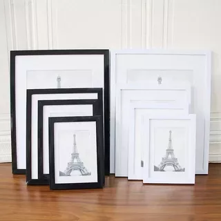 กรอบรูป ขนาด A3 I สีขาว สีดำ สีไม้ สีทอง I แนวตั้ง&แนวนอน I Modern PhotoFrame Size A3