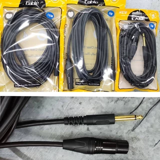 6.35 มม. 1/4 6.5mm to XLR Female ถึง XLR Balanced Internector สาย ทำจากสายชีลสเตอริโอของ