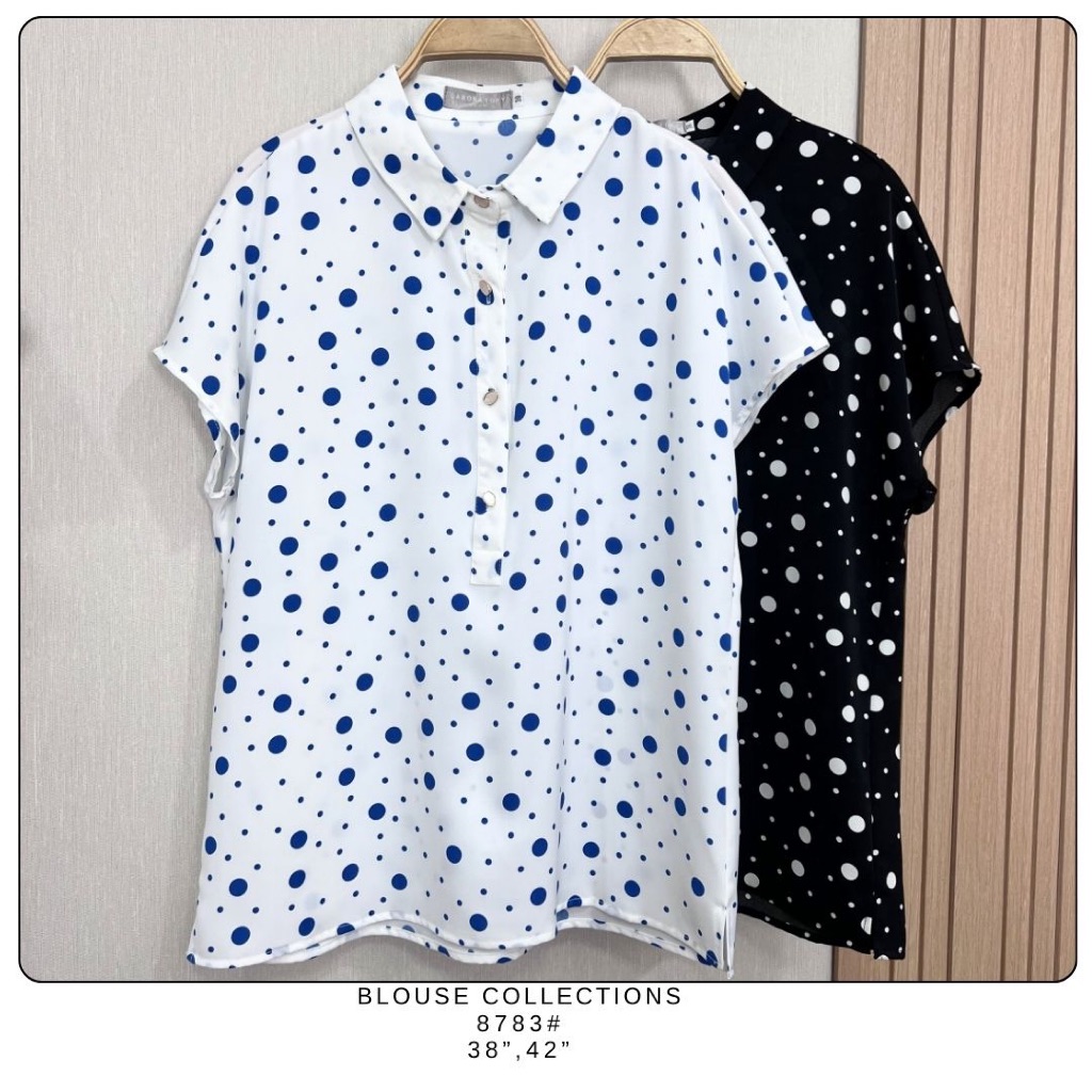 Laboratory  เสื้อ 8783# เสื้อพิมพ์ลายแขนล้ำ ไซส์ 36,38,42