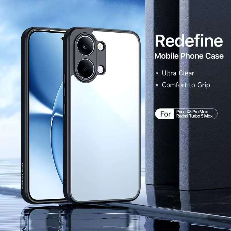 Poco X8Pro Max(ส่งในไทย)เคสกันกระแทกขอบสีหลังใสPoco X8 Pro 5G/Poco X8 Pro Max 5G/Redmi Turbo 5 5G/Re