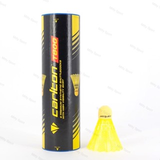 ลูกแบดพลาสติก CARLTON T800 ลูกสีเหลือง (6 ลูก)