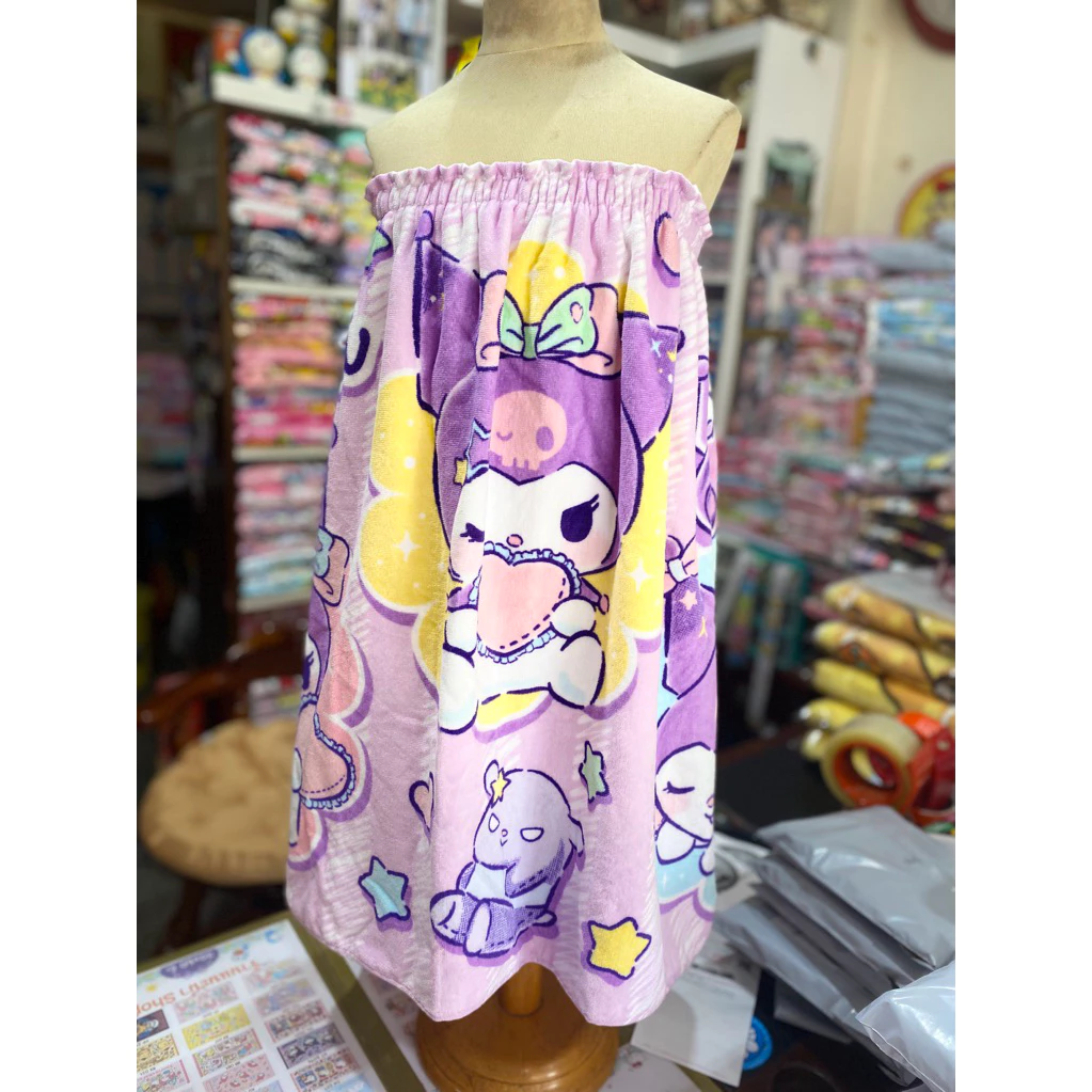 ผ้าขนหนูกระโจมอก(Sanrio/Disney) ลิขสิทธิ์แท้ 100% ขนาด 24"x48"