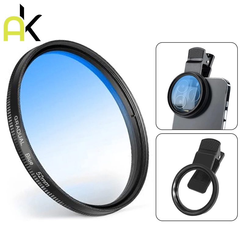 AK 52mm CPL filter Phone Black Mist ฟิลเตอร์กล้องโทรศัพท์ สำหรับIOS/Android