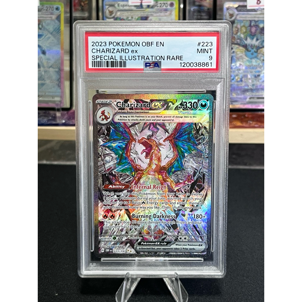 Pokemon Card ลิซาด้อน psa9 สุดเท่