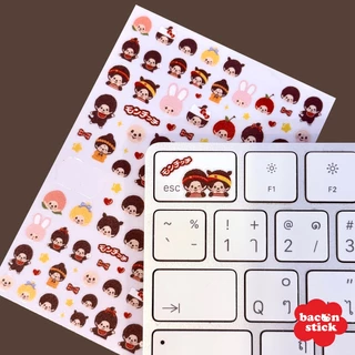 *มีลายใหม่* Tiny Sticker สติ๊กเกอร์มินิ สติ๊กเกอร์ติดขอบกล้อง iphone ขนาด A7