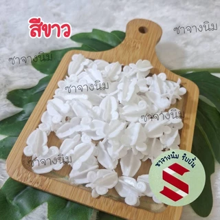 ดอกรักพลาสติกตราเพชร💎1550ดอก ยาว 18มิล ร้อยพวงมาลัยแห้ง,ตกแต่งพานพุ่มบูชา,เสียบแจกันดอกรัก