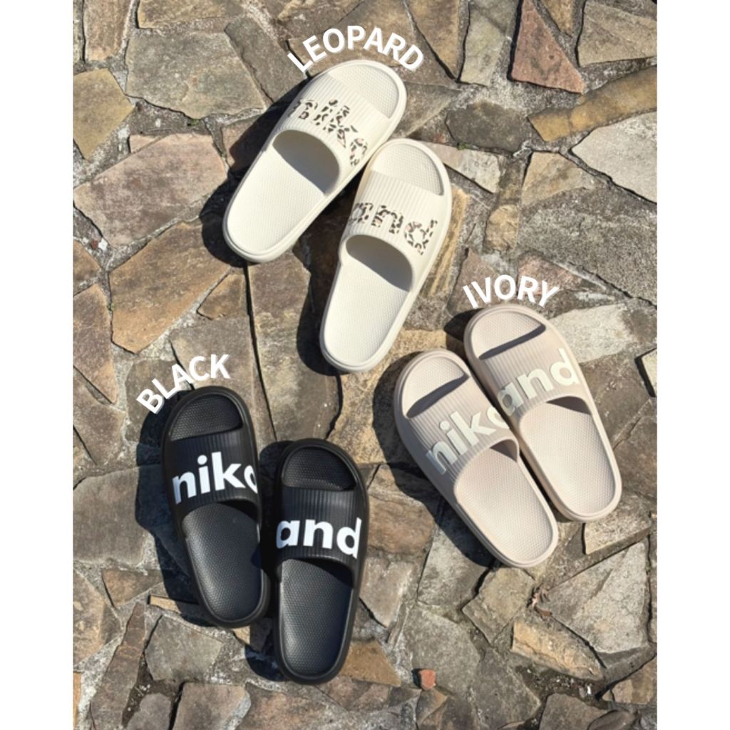 niko and ... niko Logo Shower Sandals
