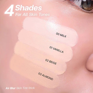 OD4015 ODBO Air Blur Skin Tint Stick โอดีบีโอ แอร์ เบลอ สกิน ทิ้นต์ สติ๊ก รองพื้น สติ๊ก มีแปรงเกลี่ย ในตัว 8.5 กรัม