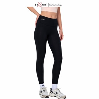 กางเกงโยคะขายาว เอวสูง รุ่น Power กางเกงฟิตเนส Fixmesport