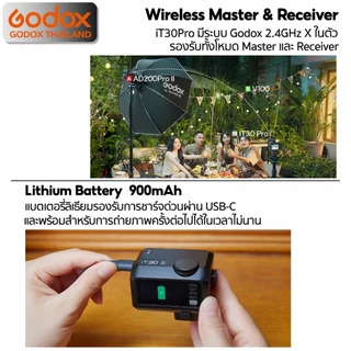 Godox Flash iT30Pro -TTL HSS Lithium Battery, iFlash, Pocket Flash ( TR, MA02 ) / Godox Thailand