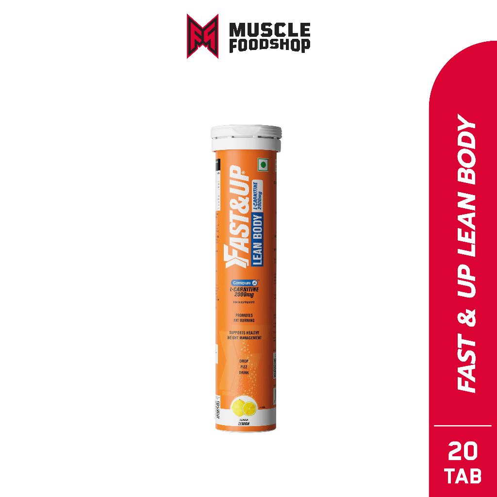 Fast & Up Lean Body L-Carnitine (Effervescent Tablets) 20 Tabs - Lemon (รสมะนาว)