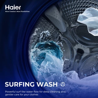 [New]Haier เครื่องซักผ้าฝาหน้า รุ่น HWD130-BP14959S8 ซัก13kg/อบ8kg