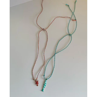 HER OBJECTIVE_HER LOBSTER/SARDINE ON ROPE NECKLACE