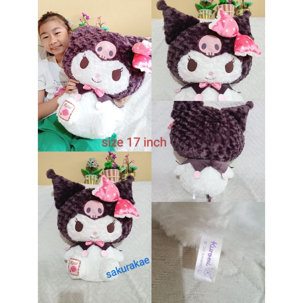 (พร้อมส่ง) ตุ๊กตาคุโรมิ โล๊ะช็อป/มือสองคัดเกรด Kuromi sanrio ซานริโอ้ ลิขสิทธิ์แท้ งานตู้ญี่ปุ่น