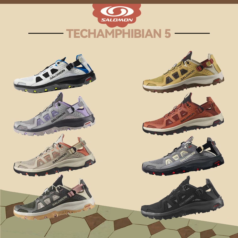 🚚[ของใหม่ แท้100%📍] SALOMON Techamphibian 5 รองเท้ากีฬา 471149 /471151 รองเท้าลุยน้ำ ระบายอากาศ กันลื่น❗️พรี /Size 36-45