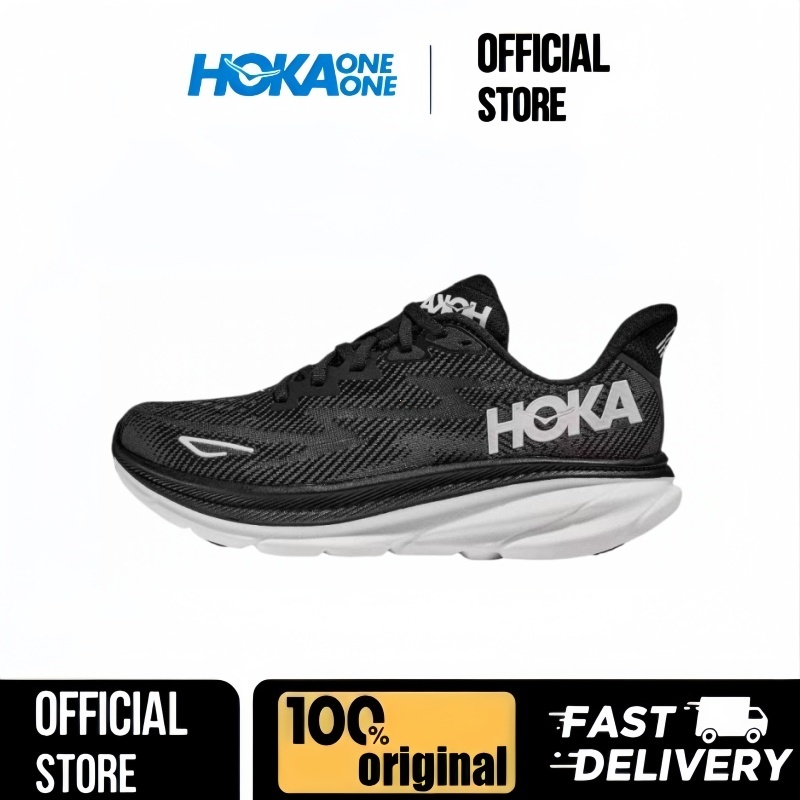 HOKA ONE ONE Clifton 9 รองเท้าวิ่งที่สวมใส่สบาย ระบายอากาศได้ดี น้ำหนักเบา และกันลื่น