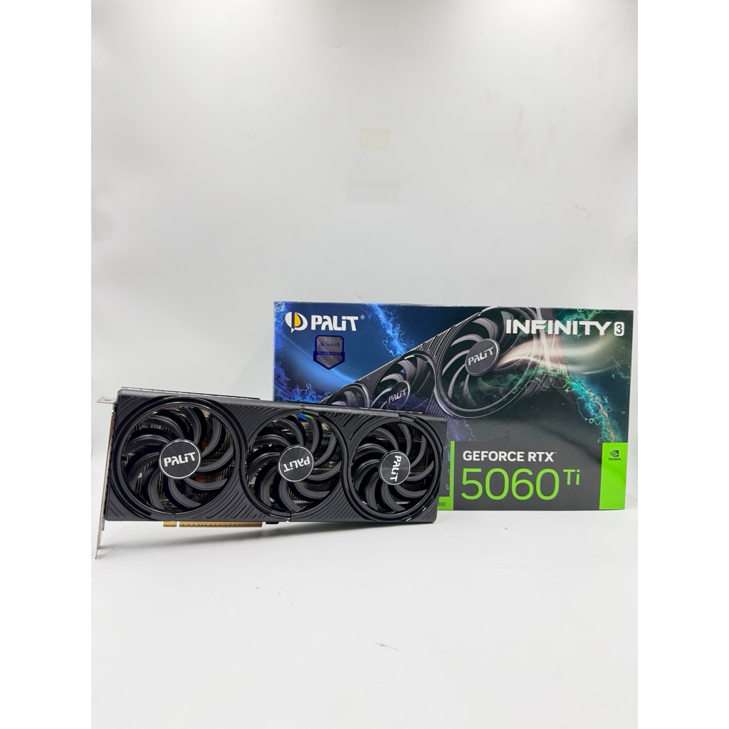 การ์ดจอ RTX 5060Ti 16GB PALIT Nvidia GeForce RTX 50 Series GDDR7 ประกันศูนย์ Advice กล่องครบ เล่นเกม