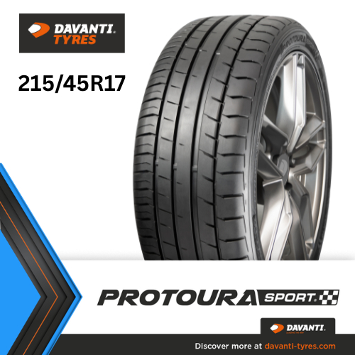 215/45R17 DAVANTI PROTOURA SPORT ยางปี 2025 ราคาพิเศษ ยางรถยนต์ดาวันติ ยึดเกาะถนนเข้าโค้งเเม่นยำ รีดน้ำได้ดี