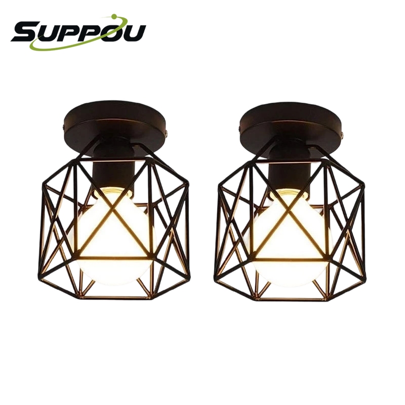 SUPPOU【ซื้อ 1 แถม 1】ECONN โคมไฟเพดาน โคมไฟติดเพดานโครงเหล็ก ใช้หลอด E27 สไตล์อินดัสเทรียล สำหรับร้านอาหาร บาร์