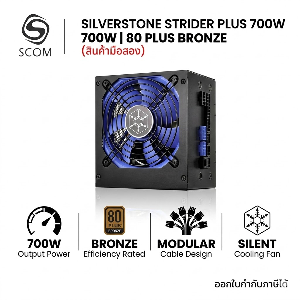 (PSU) SILVERSTONE STRIDER PLUS 700W 80PLUS BRONZE มือสอง