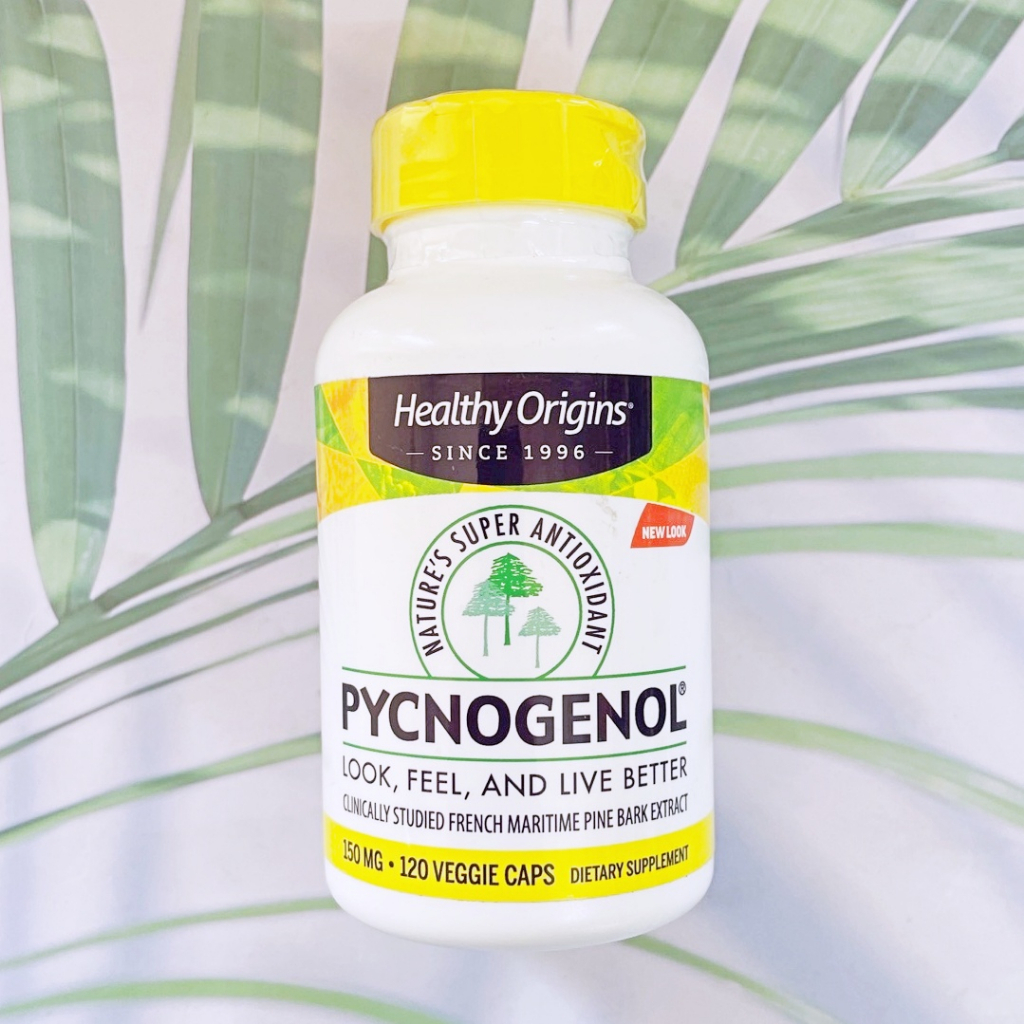 เปลือกสนฝรั่งเศสสกัด Pycnogenol 150 mg 120 Veggie Caps (Healthy Origins®)