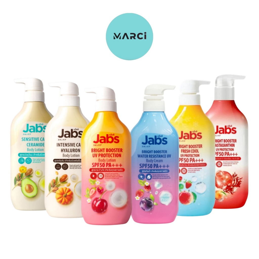 โลชั่น Jabs Body Lotion 450ml แจ๊บส์ บอดี้ โลชั่น กันแดด ครีม บำรุงผิว ครีมกันแดด ผิวแพ้ง่าย ผิวแห้ง
