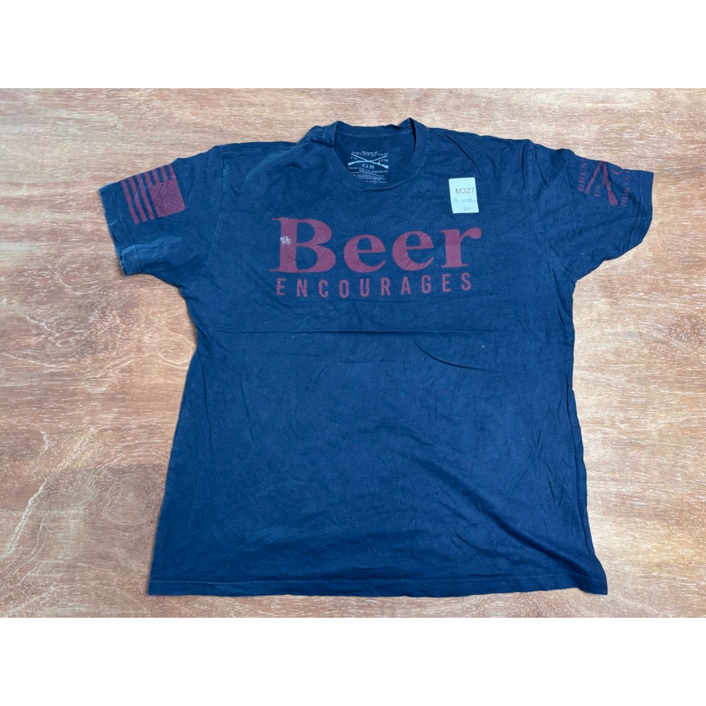 (ไซส์ XL) อก22.5  ยาว26.5   เสื้อยืดทหารอเมริกาแท้ US Army Navy Air Force USMC ลายพราง สกรีนแนว ทหาร