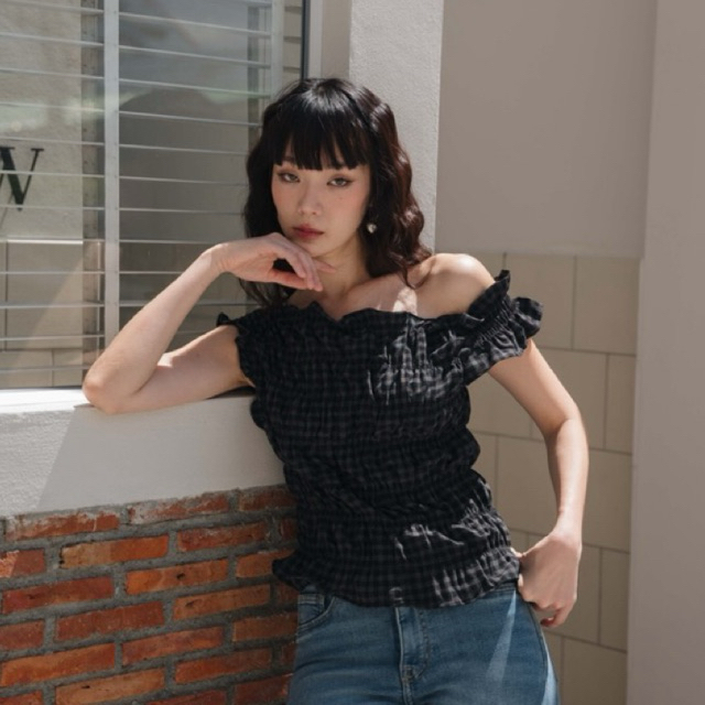 Sunny Smock Off-Shoulder Top