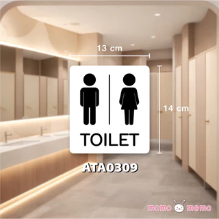 ⚡ ส่งด่วน ⚡ สติ๊กเกอร์ติดหน้าห้องน้ำ | ชาย-หญิง | TOILET I MEN-WOMEN I ห้องน้ำ สติ๊กเกอร์ติดผนัง | สติ๊กเกอร์ป้ายข้อความ