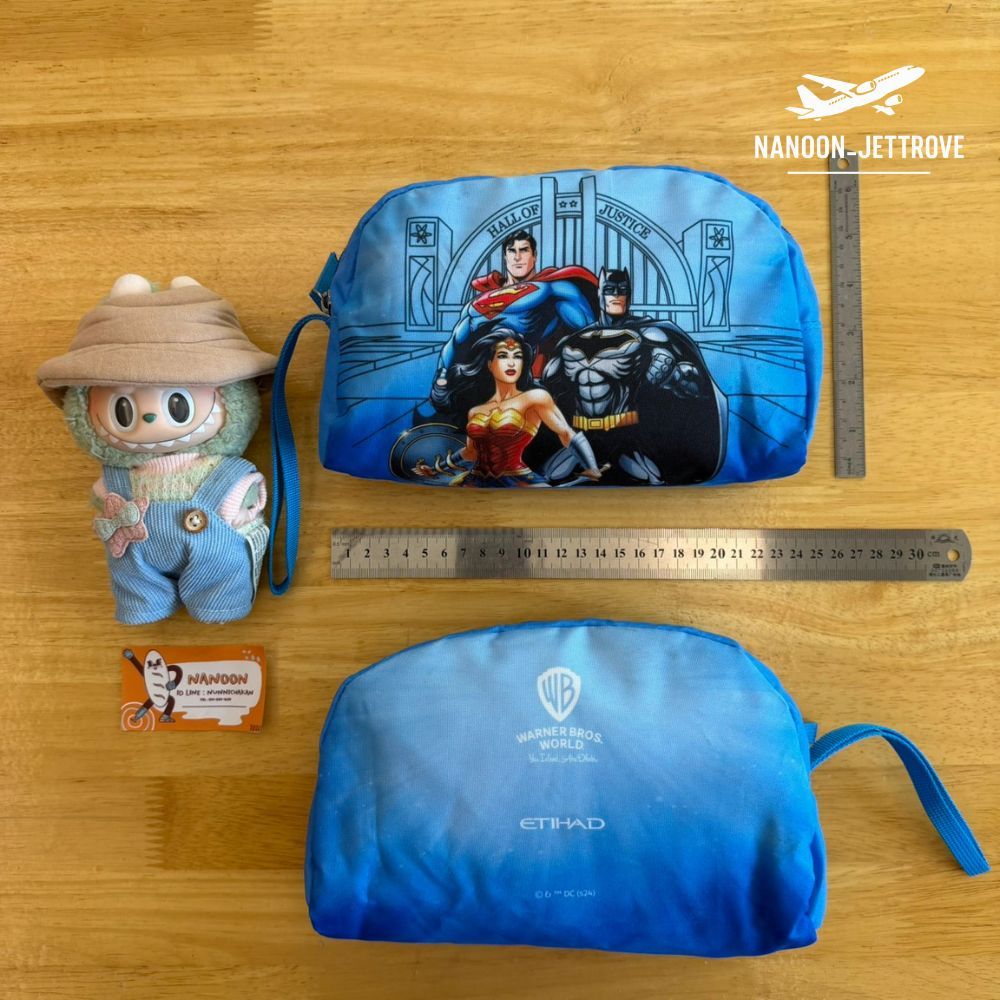 ✨ NEW Etihad Airways Justice League | Travel Pouch | Authentic | Limited Design