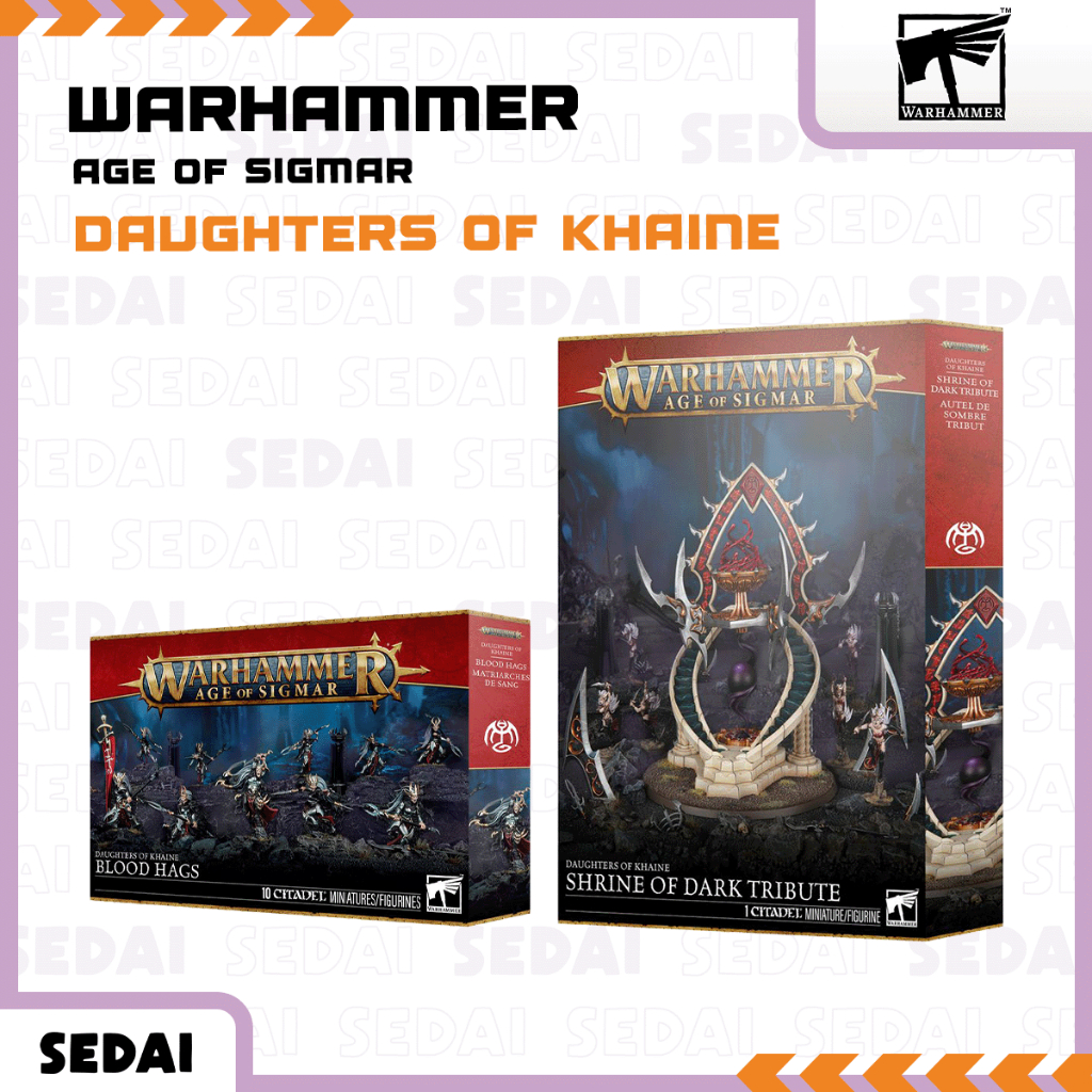 [ ส่งฟรี ] Warhammer Age of Sigmar - Daughters of Khaine บอร์ดเกม โมเดลขนาดจิ๋ว เกมกระดาน