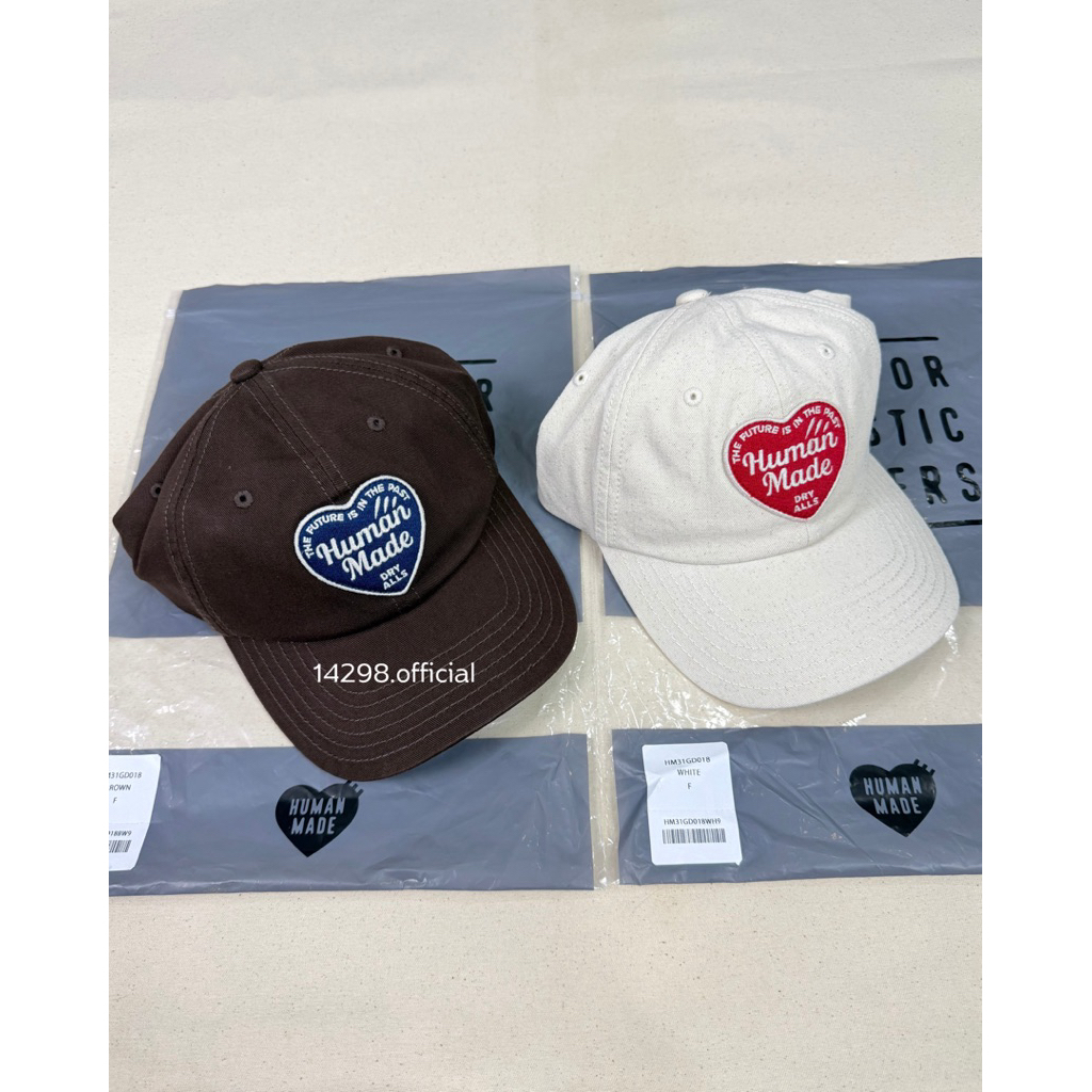 พร้อมส่ง  HUMAN MADE 6PANEL TWILL CAP
