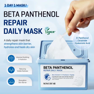 SOME BY MI Beta Panthenol Repair Daily Mask [30ea] มาสก์บำรุงผิวหน้า รักษาผิวเสีย บีต้าแพนเทนอล สำหรับใช้ประจำวัน