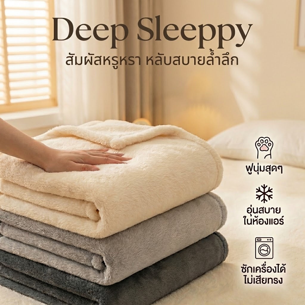 DS ผ้าห่มนาโนขนนิ่ม ผ้านาโน ขนาด 3.5/ 5/ 6/ 6.5ฟุต ผ้ากันไรฝุ่น ขอบแน่น ขนไม่หลุด ใช้ได้ทุกฤดูกาล