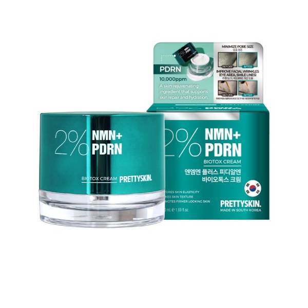 2% NMN+ ครีมบำรุงผิวสูตรเข้มข้น Pretty skin 2% NMN+PDRN Biotox Cream