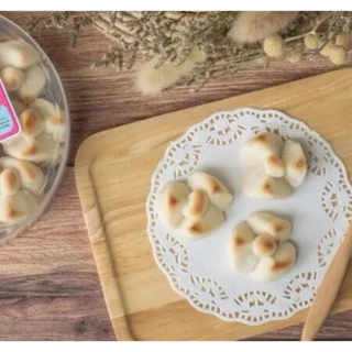 กลีบลำดวนขาว กล่องกลม ขนมหวาน ลุงอเนกขนมหวานเมืองเพ็ชร์ เมืองเพชรบุรี
