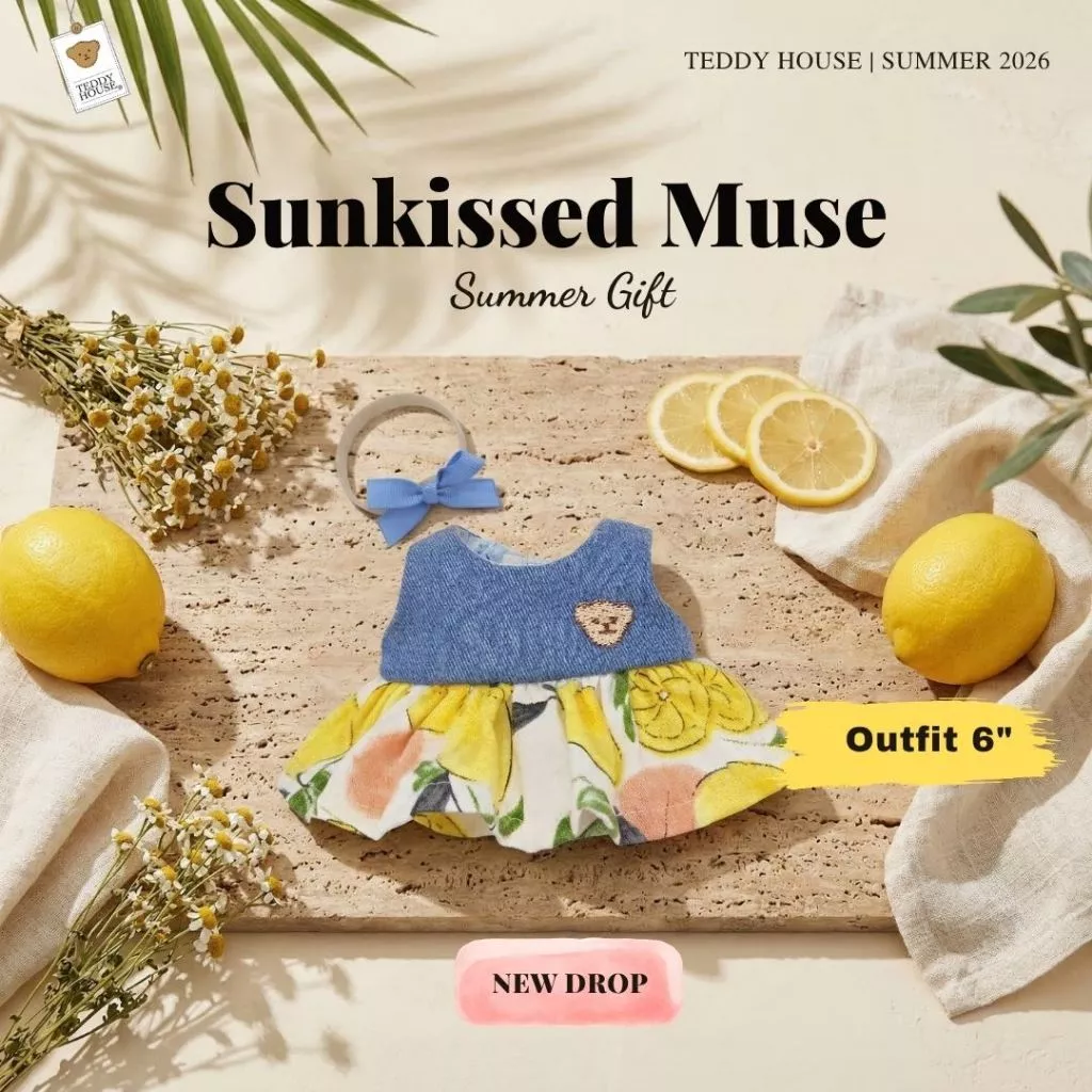 Teddy House : Sunkissed Muse Collection ชุดเสื้อผ้าสำหรับตุ๊กตา ขนาด 6 นิ้ว ต้อนรับซัมเมอร์ที่สดใส ของขวัญ น่ารัก