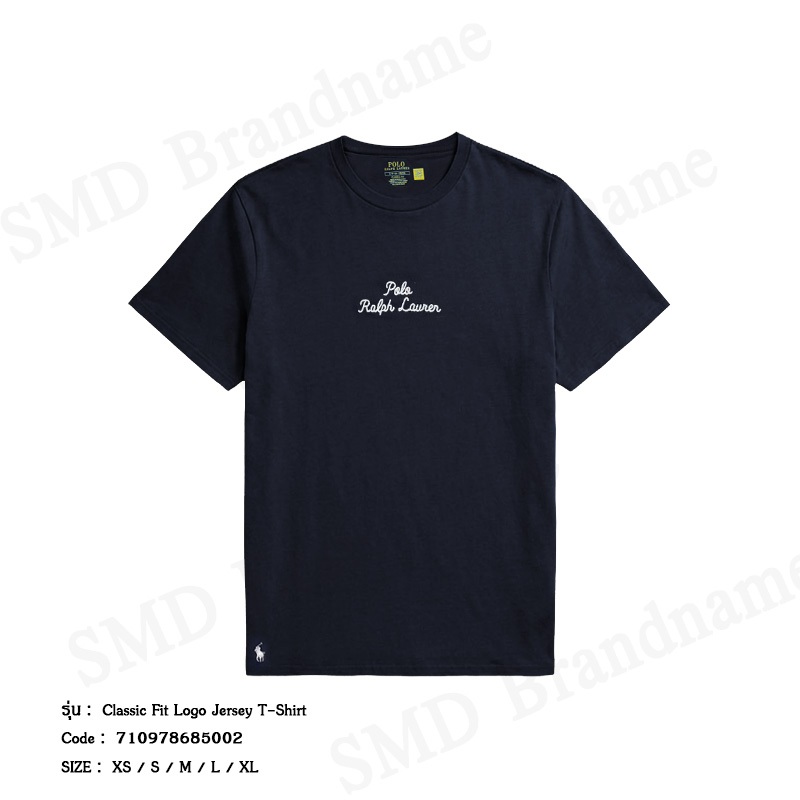Polo Ralph Lauren เสื้อยืดคอกลมผู้ชาย รุ่น Classic Fit Logo Jersey T-Shirt Code: 710978685002
