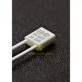 ฟิวส์ 2A 145C แบบมีฉนวนที่ขา สีขาว เทอร์โมฟิวส์ 145 องศา อะไหล่พัดลม